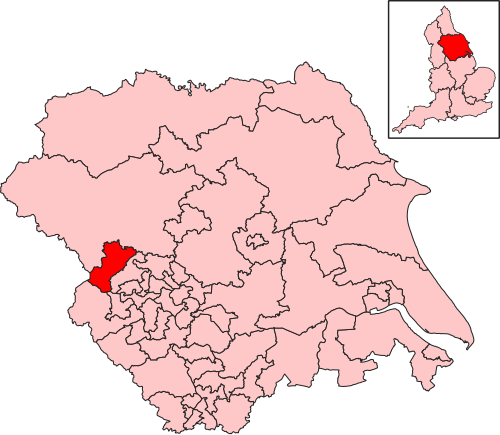 Map of Keighley and Ilkley constituency