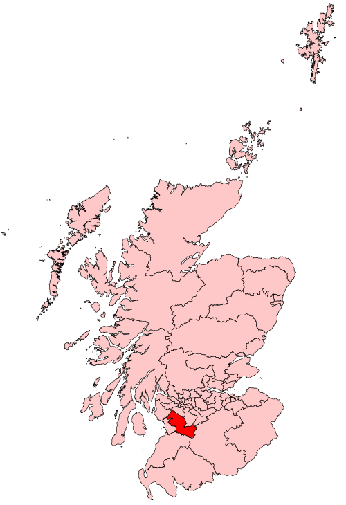 Map of Kilmarnock and Loudoun constituency
