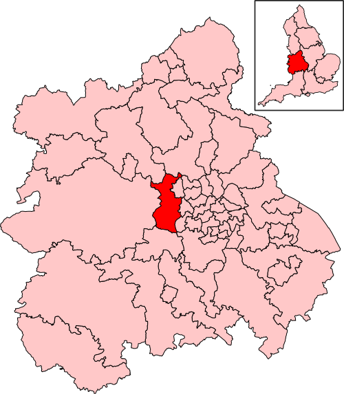 Map of Kingswinford and South Staffordshire constituency