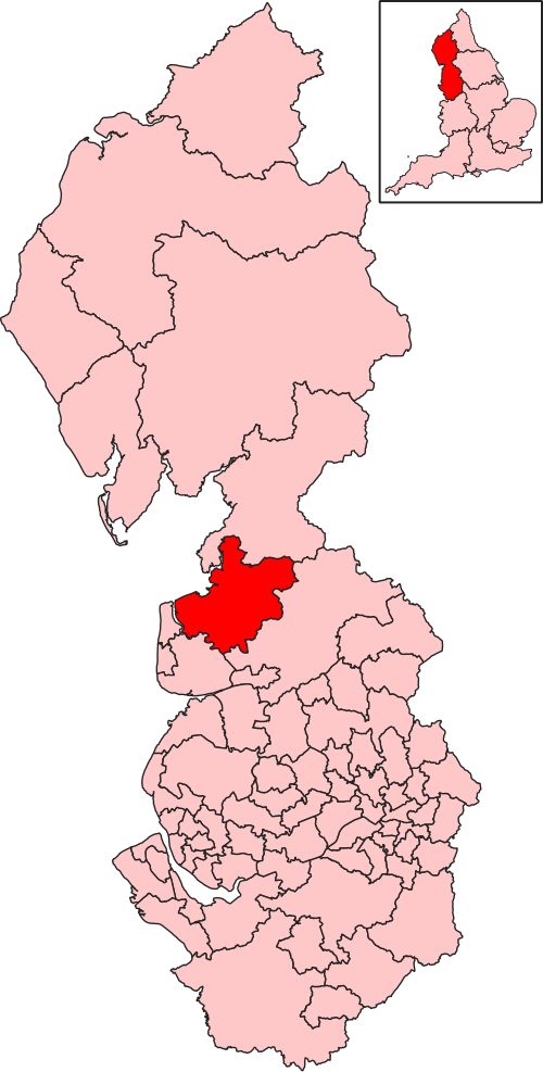Map of Lancaster and Wyre constituency