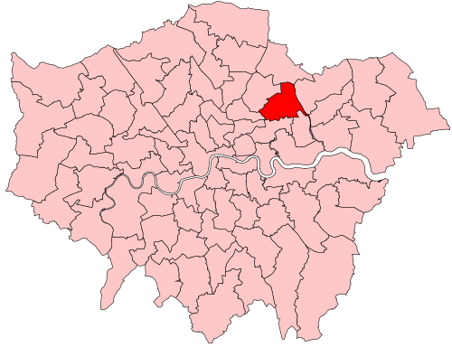 Map of Leyton and Wanstead constituency