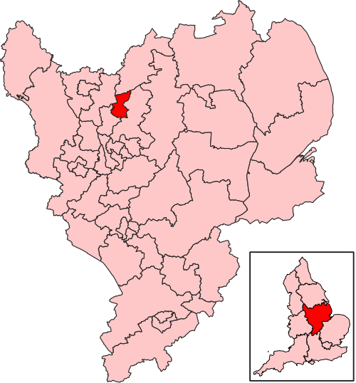 Map of Mansfield constituency