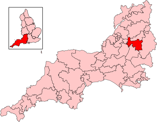 Map of Melksham and Devizes constituency