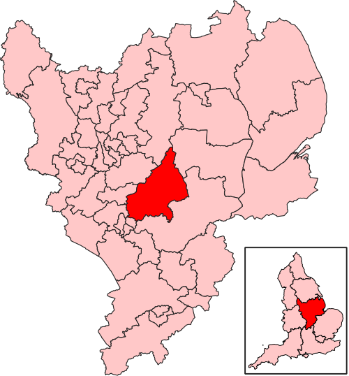 Map of Melton and Syston constituency