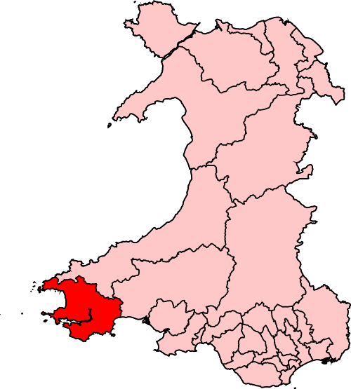 Map of Mid and South Pembrokeshire constituency