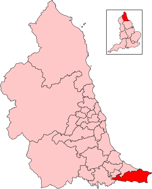 Map of Middlesbrough South and East Cleveland constituency