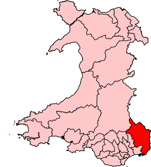 Map of Monmouthshire constituency