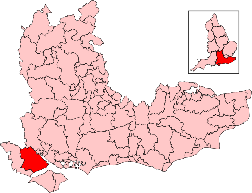 Map of New Forest East constituency