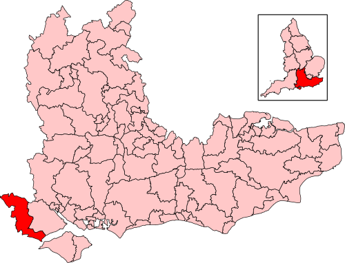 Map of New Forest West constituency