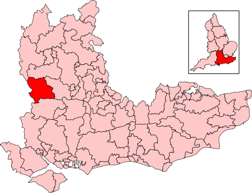 Map of Newbury constituency