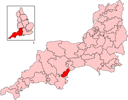 Map of Newton Abbot constituency