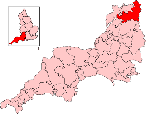 Map of North Cotswolds constituency