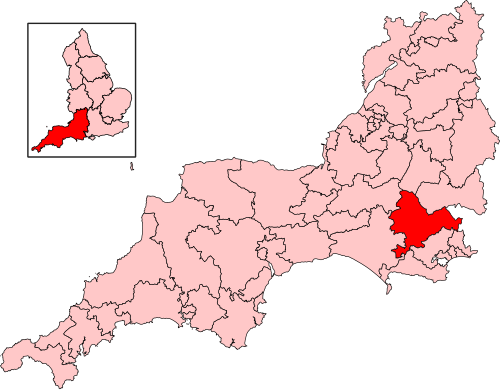 Map of North Dorset constituency