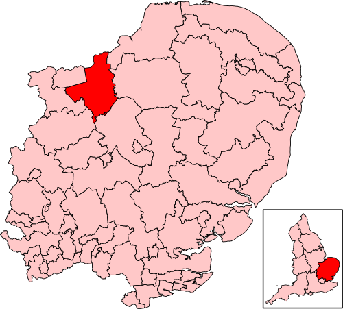Map of North East Cambridgeshire constituency