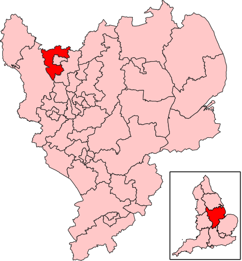 Map of North East Derbyshire constituency
