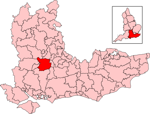 Map of North East Hampshire constituency
