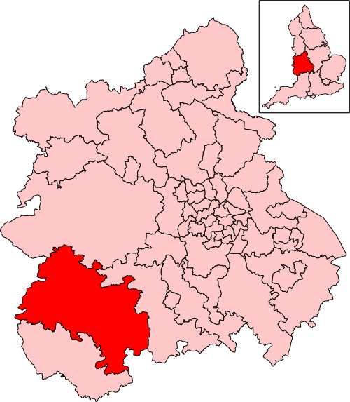 Map of North Herefordshire constituency