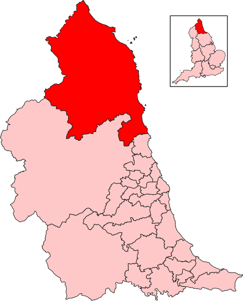 Map of North Northumberland constituency