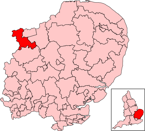 Map of North West Cambridgeshire constituency