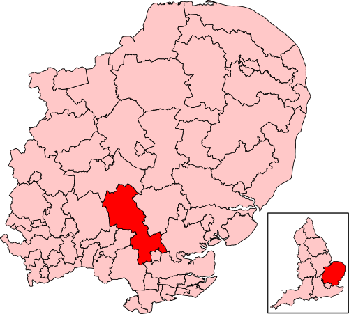 Map of North West Essex constituency