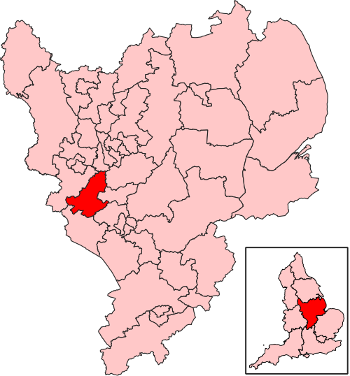 Map of North West Leicestershire constituency
