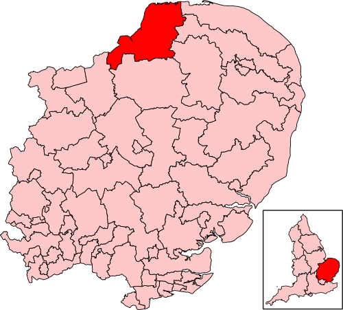 Map of North West Norfolk constituency