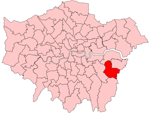 Map of Old Bexley and Sidcup constituency