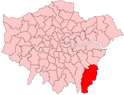Map of Orpington constituency