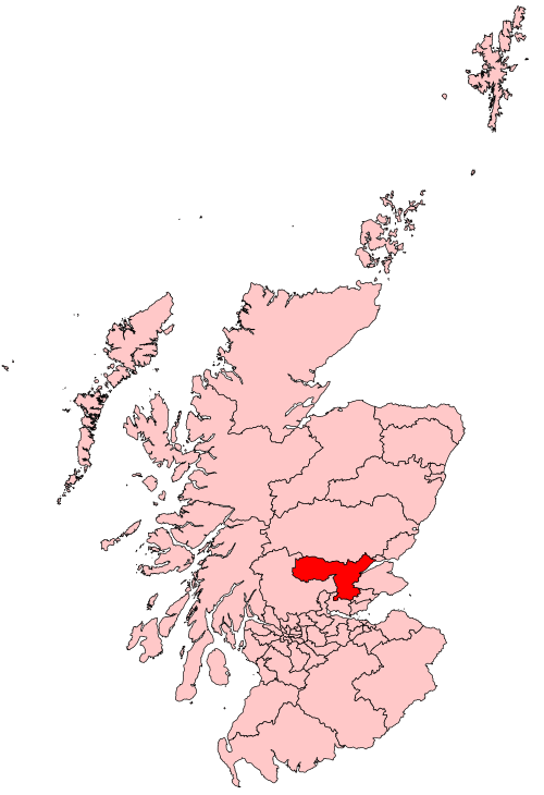 Map of Perth and Kinross-shire constituency