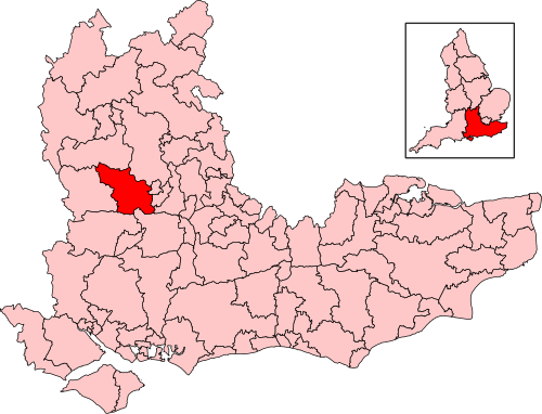 Map of Reading West and Mid Berkshire constituency