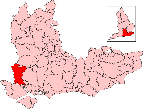 Map of Romsey and Southampton North constituency
