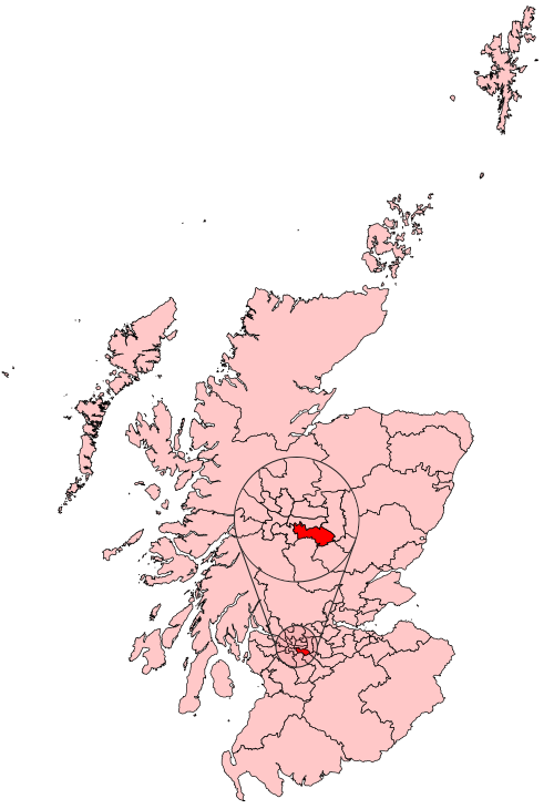 Map of Rutherglen constituency
