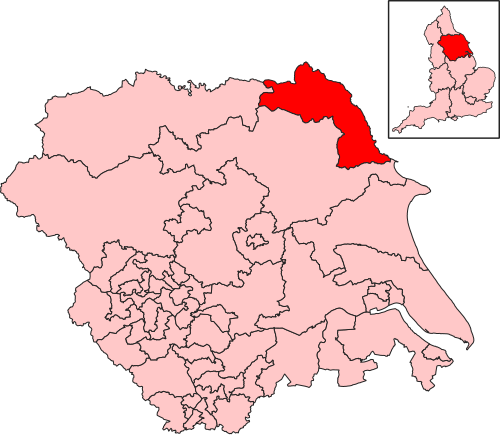 Map of Scarborough and Whitby constituency