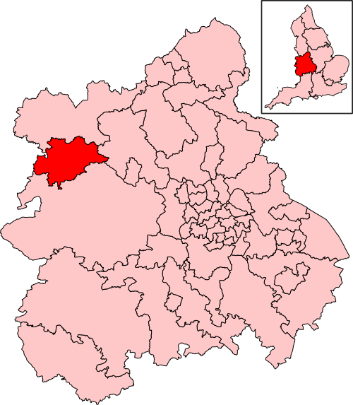 Map of Shrewsbury constituency