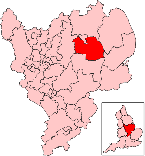Map of Sleaford and North Hykeham constituency