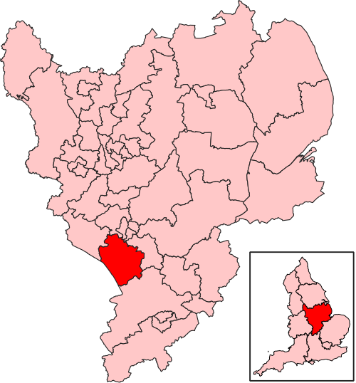 Map of South Leicestershire constituency
