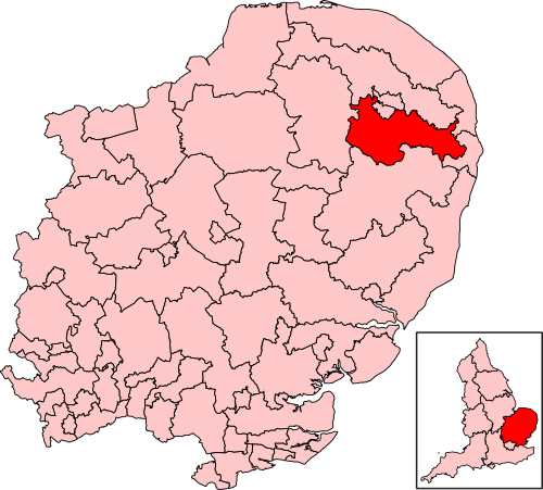 Map of South Norfolk constituency