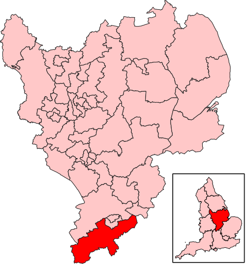 Map of South Northamptonshire constituency