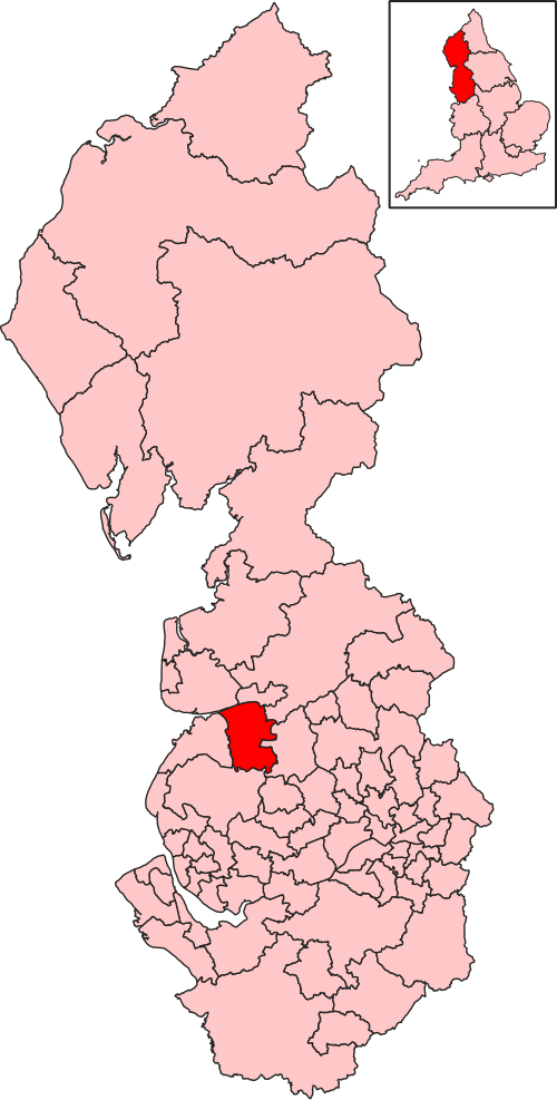 Map of South Ribble constituency