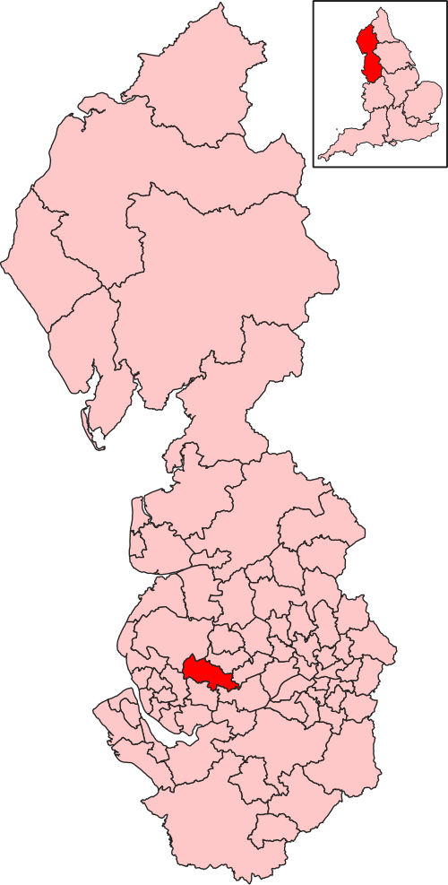 Map of St Helens North constituency
