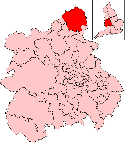 Map of Staffordshire Moorlands constituency