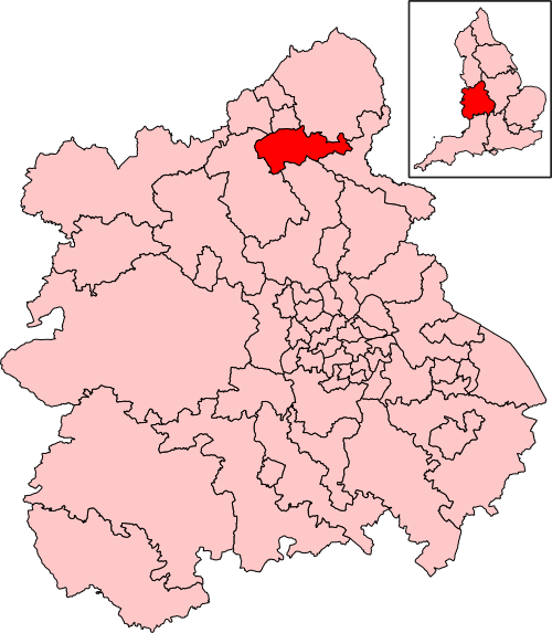 Map of Stoke-on-Trent South constituency