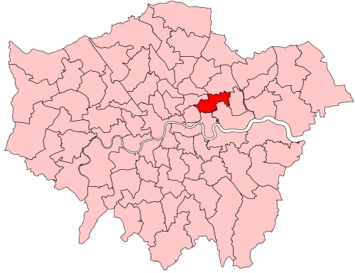 Map of Stratford and Bow constituency