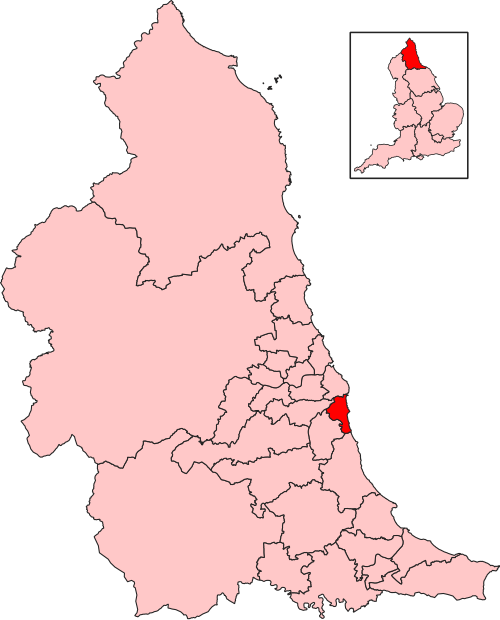 Map of Sunderland Central constituency