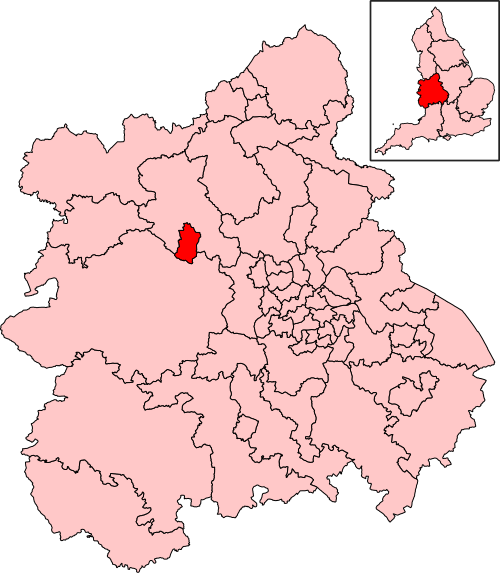 Map of Telford constituency
