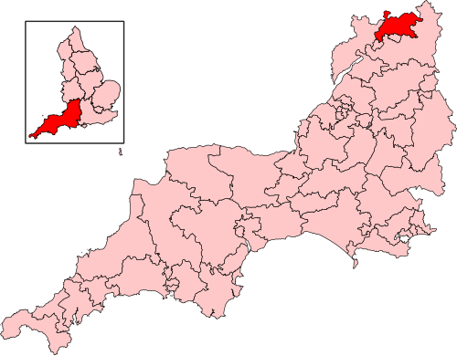 Map of Tewkesbury constituency