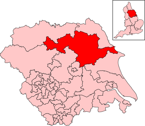 Map of Thirsk and Malton constituency