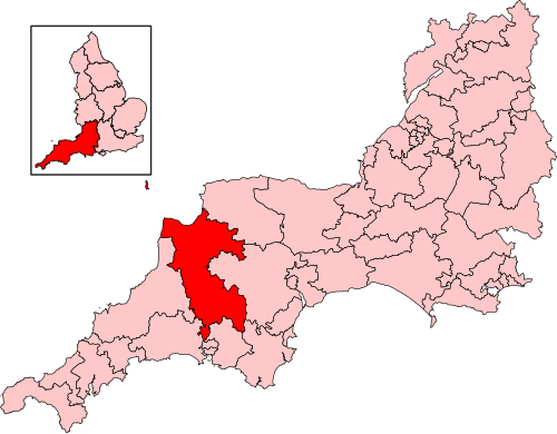 Map of Torridge and Tavistock constituency
