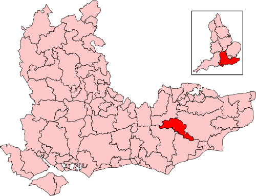 Map of Tunbridge Wells constituency