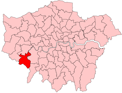 Map of Twickenham constituency